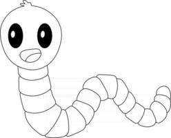 Earthworm Kids Coloring Page Great for Beginner Coloring Book