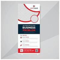 rollup de negocios y plantilla de diseño de banner standee vector