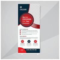 Business rollup and standee banner design template vector