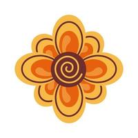 feliz celebración raksha bandhan con decoración floral estilo plano vector