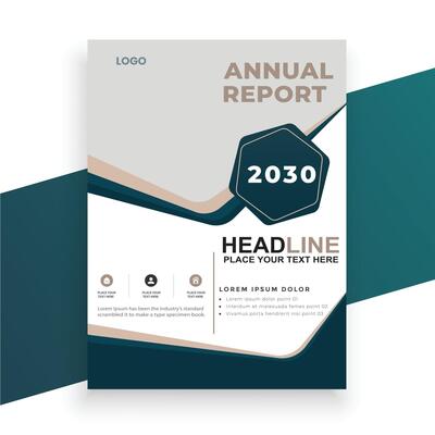 annual report cover design template