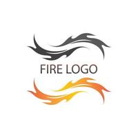 Fire flame nature logo and symbols icons template vector