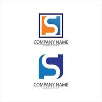 Business corporate S letter logo s font vector