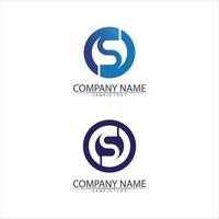 s logo font and letter for Business corporate S letter logo vector