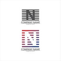 N Letter Logo Template vector