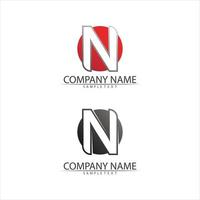 N Letter Logo Template vector