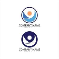 Water drop Logo Template vector wave abstract