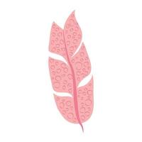 icono de estilo abstracto de botánica de follaje de hoja tropical vector