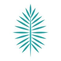 tropical branch foliage palm abstract style icon vector