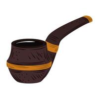 pipe tobacco vintage icon flat vector