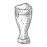 glass beer beverage icon sketch isolated vector