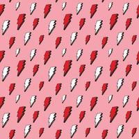 Lightning seamless pattern vector illustration Hand drawn sketched doodle lightning symbols