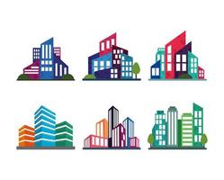 city architecture abstract vector