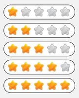 star rating game collection vector