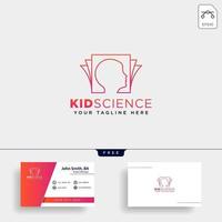 kids learning or science creative logo template vector illustration icon element isolated  vector file