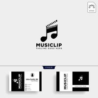 music clip cinema media entertainment simple logo template vector illustration vector file