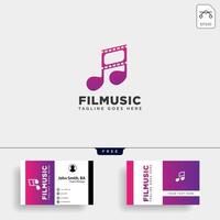 music clip cinema media entertainment simple logo template vector illustration vector file