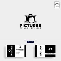 cinema picture photography simple logo template vector illustration vector