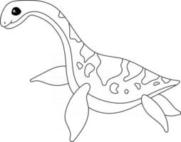 Plesiosaurus Kids Coloring Page Great for Beginner Coloring Book