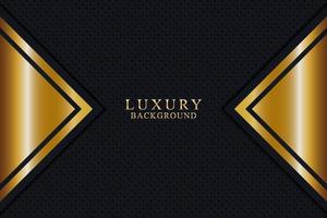 concepto de fondo de lujo elegante con textura negra y dorada vector