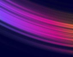 Halftone vibrant abstract background glowing halftone curving motion vector