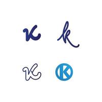 K logo design K letter font Concept Business logo vector and design initial company