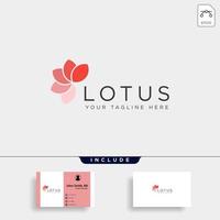 flower floral line beauty premium simple logo template vector icon element