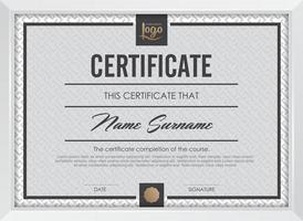 Certificate of appreciation template vector