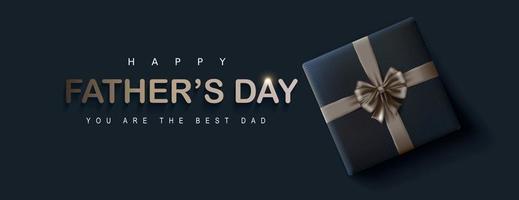 Happy Fathers Day banner background vector