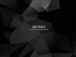 Dark geometric black abstract background elegent design pattern vector