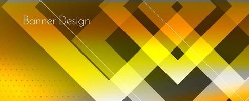 Fondo de banner de diseño de patrón moderno dinámico geométrico brillante abstracto vector