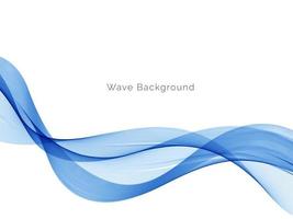 Abstract blue modern dynamic wave design background vector