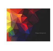 Modern geometric triangle polygon background vector