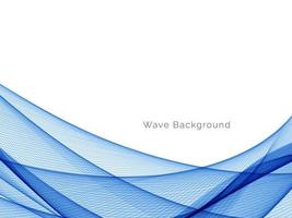 Abstract blue modern dynamic wave design background vector