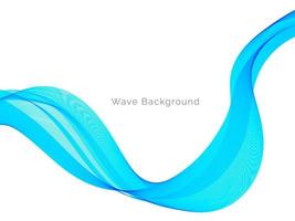 Blue modern decorative stylish wave background illustration vector