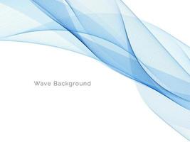 Abstract blue modern dynamic wave design background vector