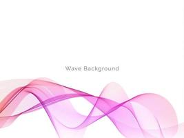 Fondo de diseño de onda colorido liso decorativo vector