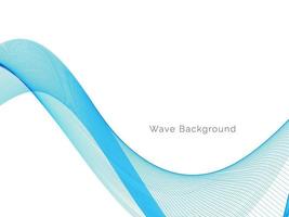 Abstract blue modern wave design background vector