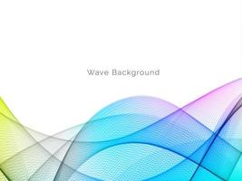 colorful dynamic wave style background design vector