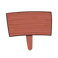 Wooden board with wood texture Signpost on the beach Road post vector