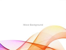 Amazing colorful wave design background vector