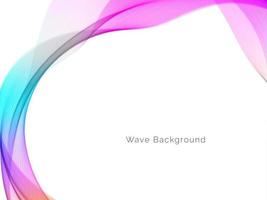 Amazing colorful wave design background vector