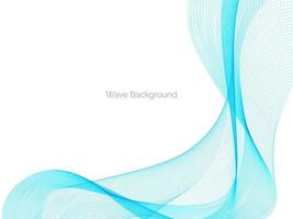 Abstract blue modern wave design background vector