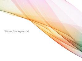 colorful dynamic wave style background design vector