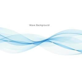 Decorative blue wave design modern background vector