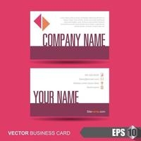 Business card template vector