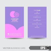 Business card template vector