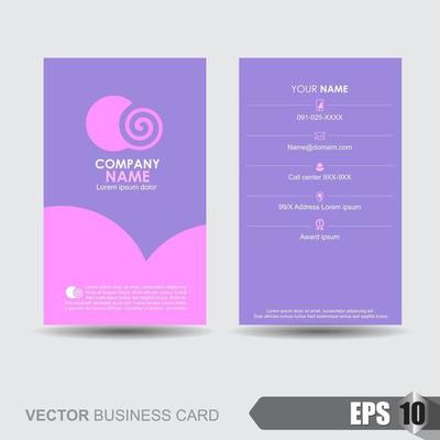 Business card template