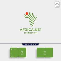 vector de diseño de logotipo de señal de áfrica