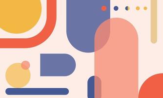 Abstract colorful geometric shapes wallpaper vector